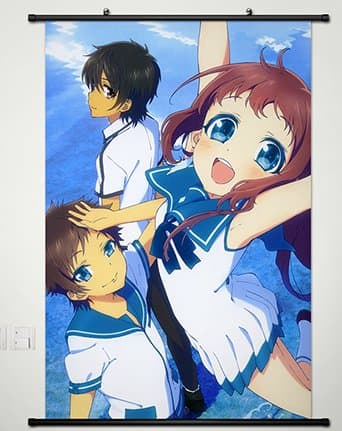Home Decor Anime Nagi no Asukara Wall Scroll Poster Fabric Painting Key Roles 23.6 X 35.4 Inches -029