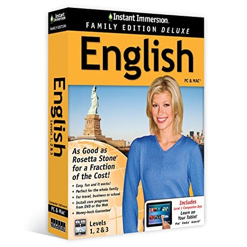 Learn English: Instant Immersion Family Edition Language Software Set - 2016 Edition