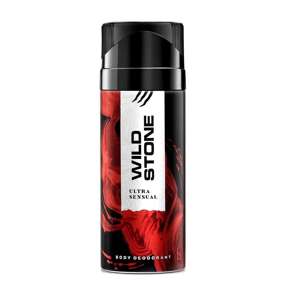Wild Stone Ultra Sensual Long Lasting Body Deodorant Spray For Men, 225Ml