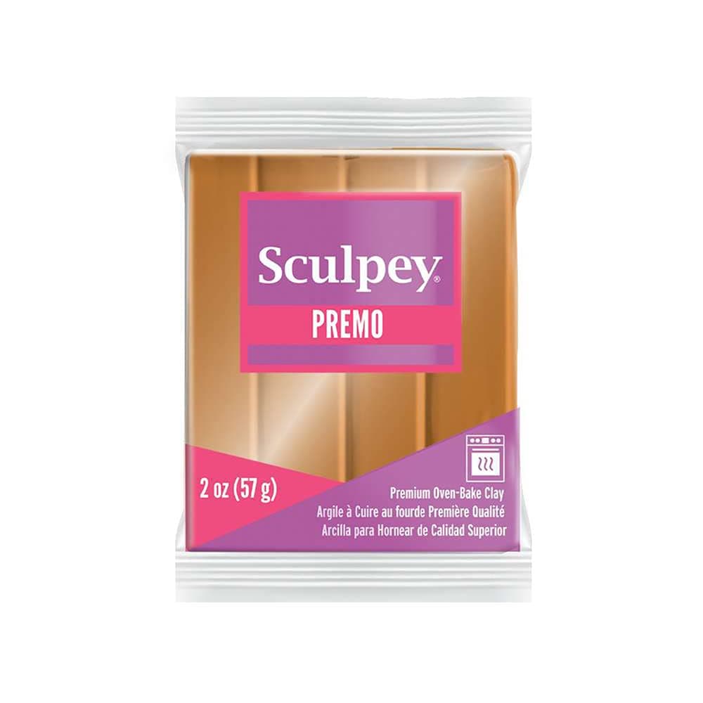 Sculpey Premo™ Polymer Oven-Bake Clay, Gold, Non Toxic, 2 oz. bar, Great for jewelry making, holiday, DIY, mixed media and home décor projects. Premium clay perfect for clayers and artists.