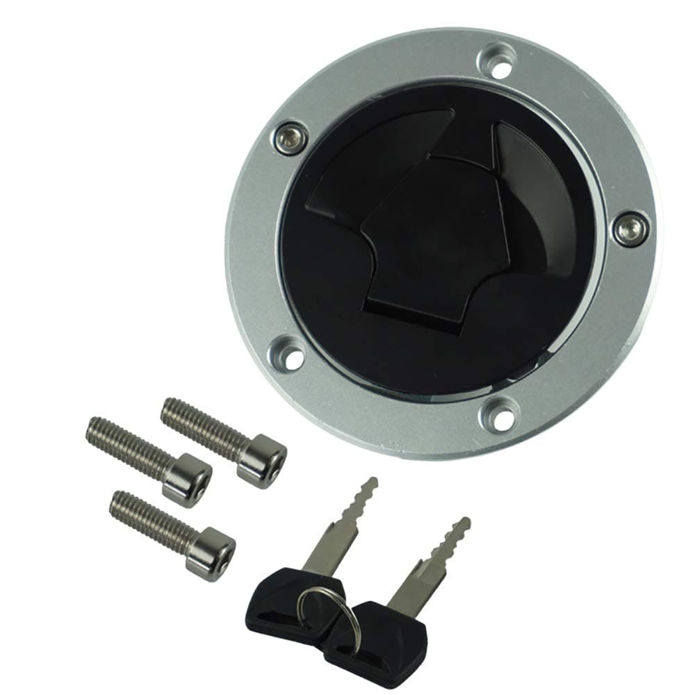 RAYANA Fuel Gas Tank Cap Cover Keys Compatible For Kawasaki Ninja ZX600 ZX636 ZX10R ZX14R ABS 2007-2015