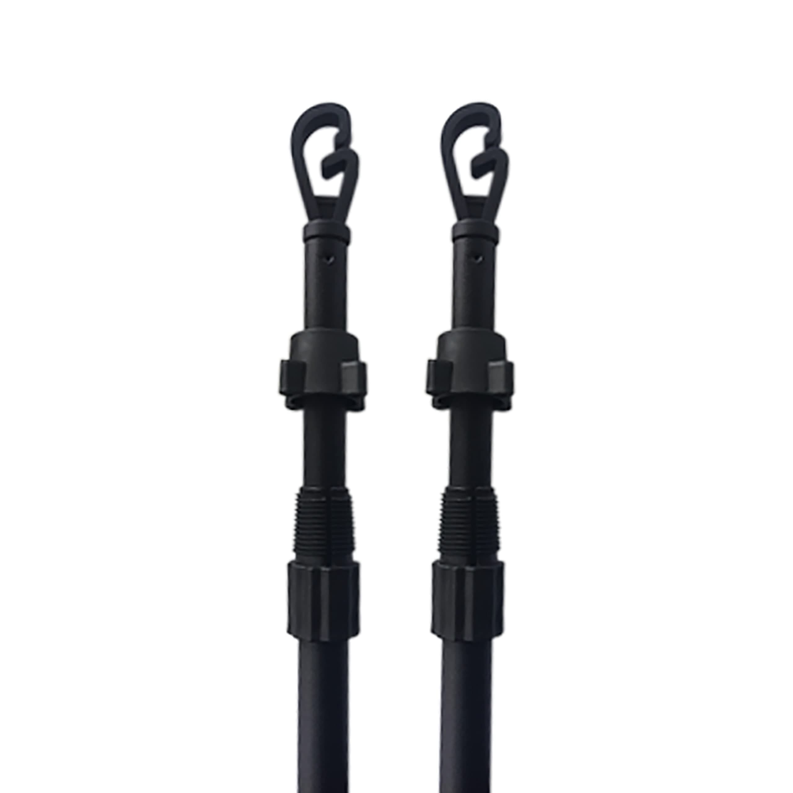 – 2PCS Washing line Prop,Heavy Duty Metal Extendable Clothes Line Pole Prop Extenedable from 120cm to 204cm (2)