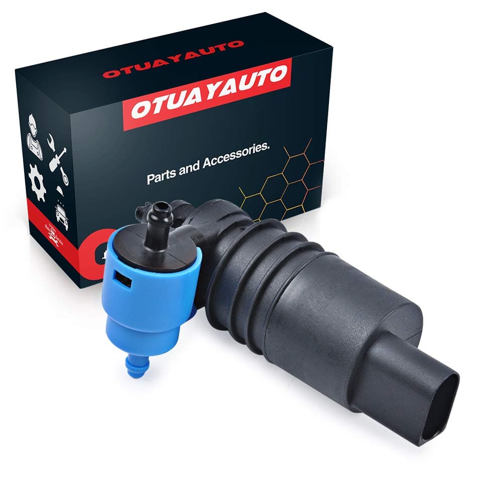 OTUAYAUTO Windshield Washer Pump for Jeep, Dodge, Chrysler, Volkswagen, Audi, BMW, Chevrolet, Ford - Factory OE Style with Grommet