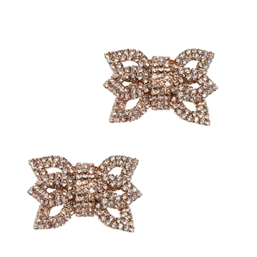 FROUFROUZ - Shoe Clips Women Shoe Accessories Shoe Jewelry Milly - Sold in Pairs - for Casual, Evening and Bridal Shoes