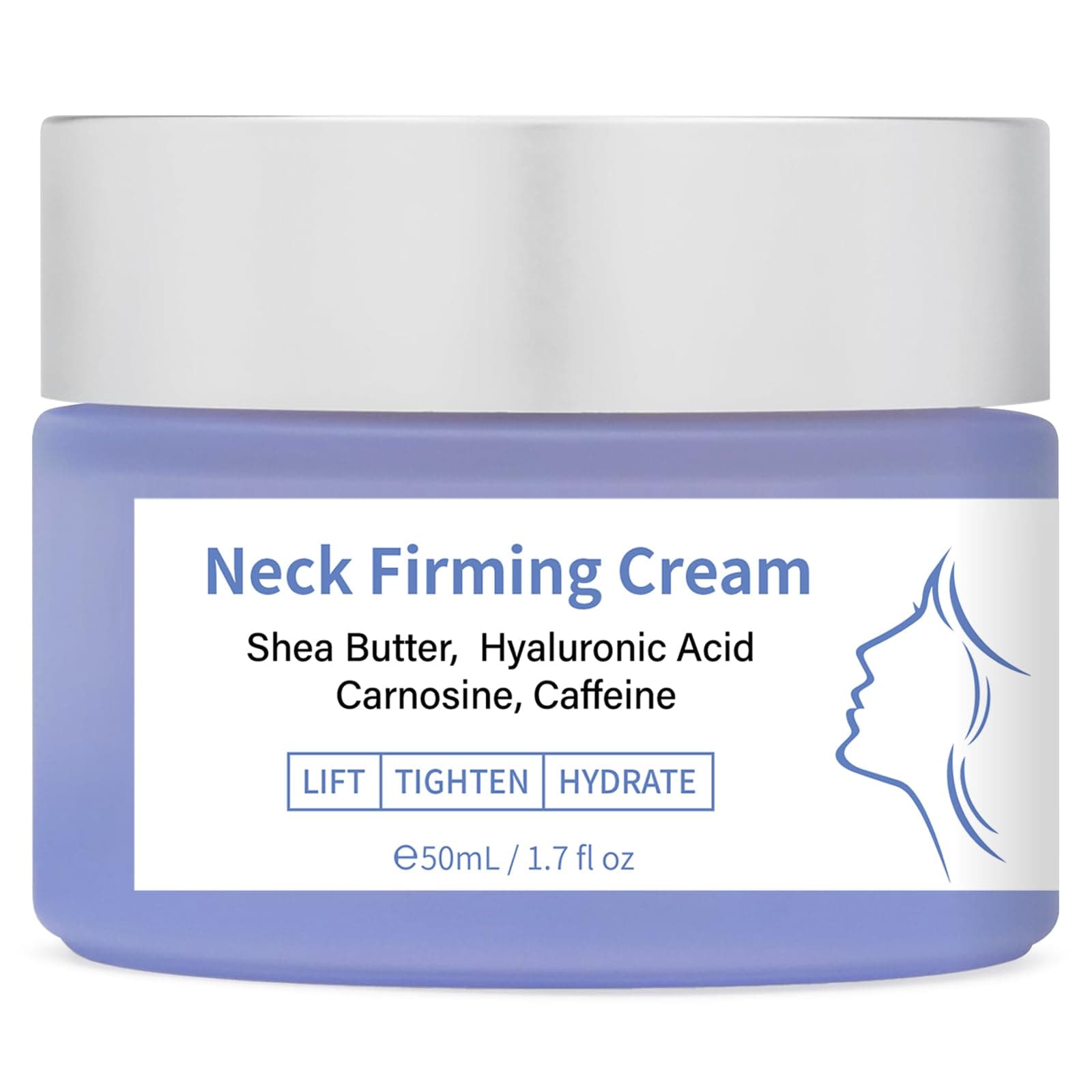 Neck Firming Cream, Tighten & Lift Neck Cream, Anti-Aging Wrinkle Neck Cream with Repair Complex, Tightening and Lifting Sagging Skin, Skin Care Moisturizer Cream, Suitable for All Skin Types - 1.7 oz