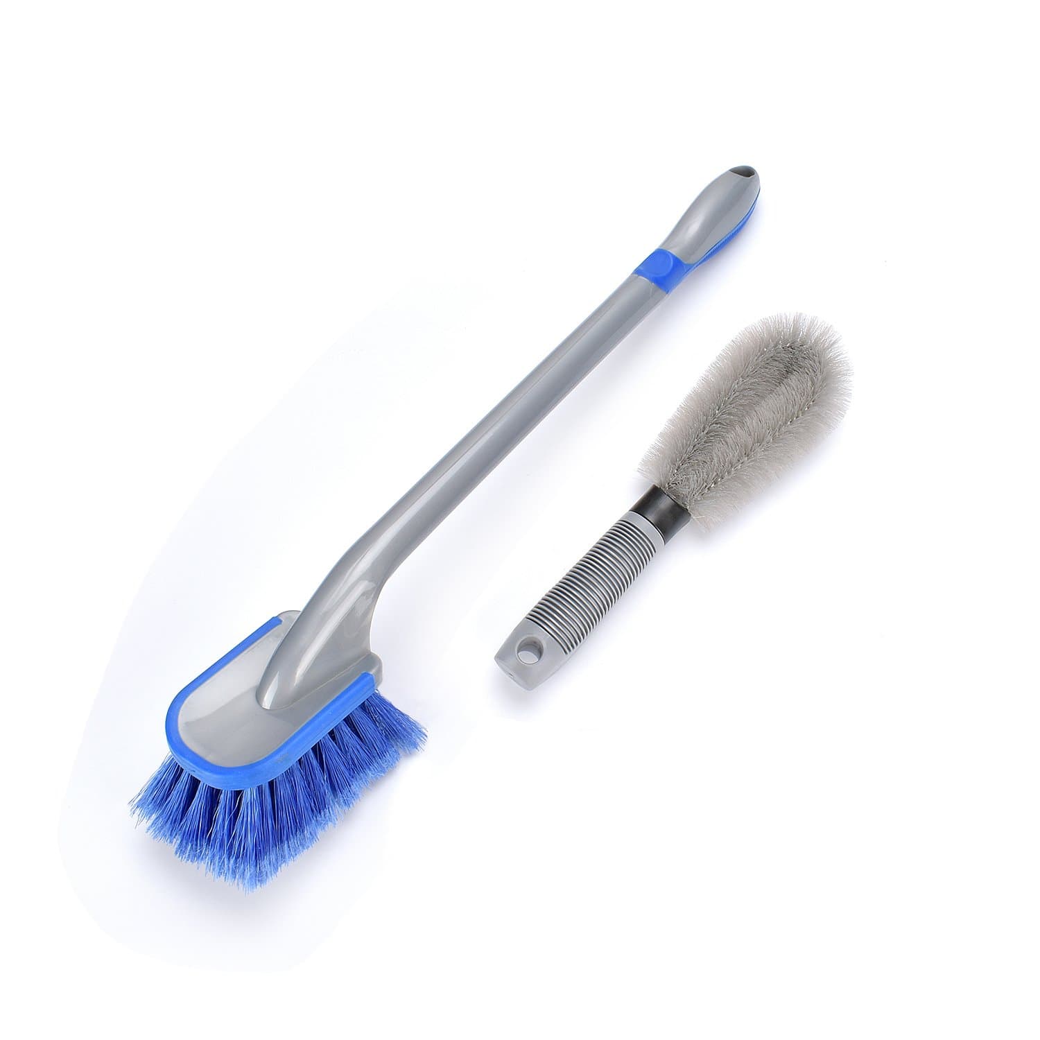 Car Cleaning Kit 2 PCS Car Wheel Brush Soft Brush Non-Scratch Material with Long Handled Brush