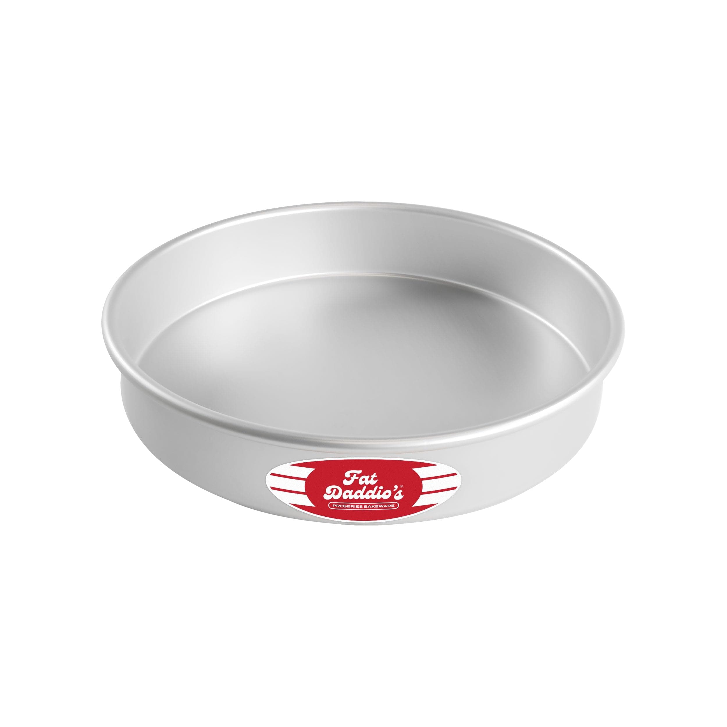 Fat Daddio's PRD-102 Round Cake Pan, Aluminum, Silver