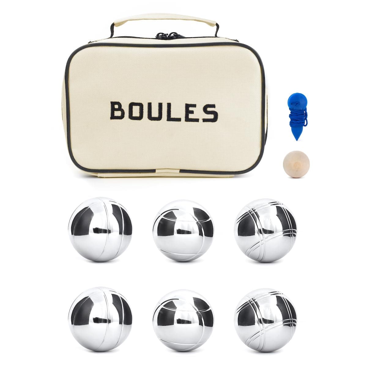 Boules Set Large Action Game, Outdoor, Beach, Lawn Backyard Family Party Games for Adults