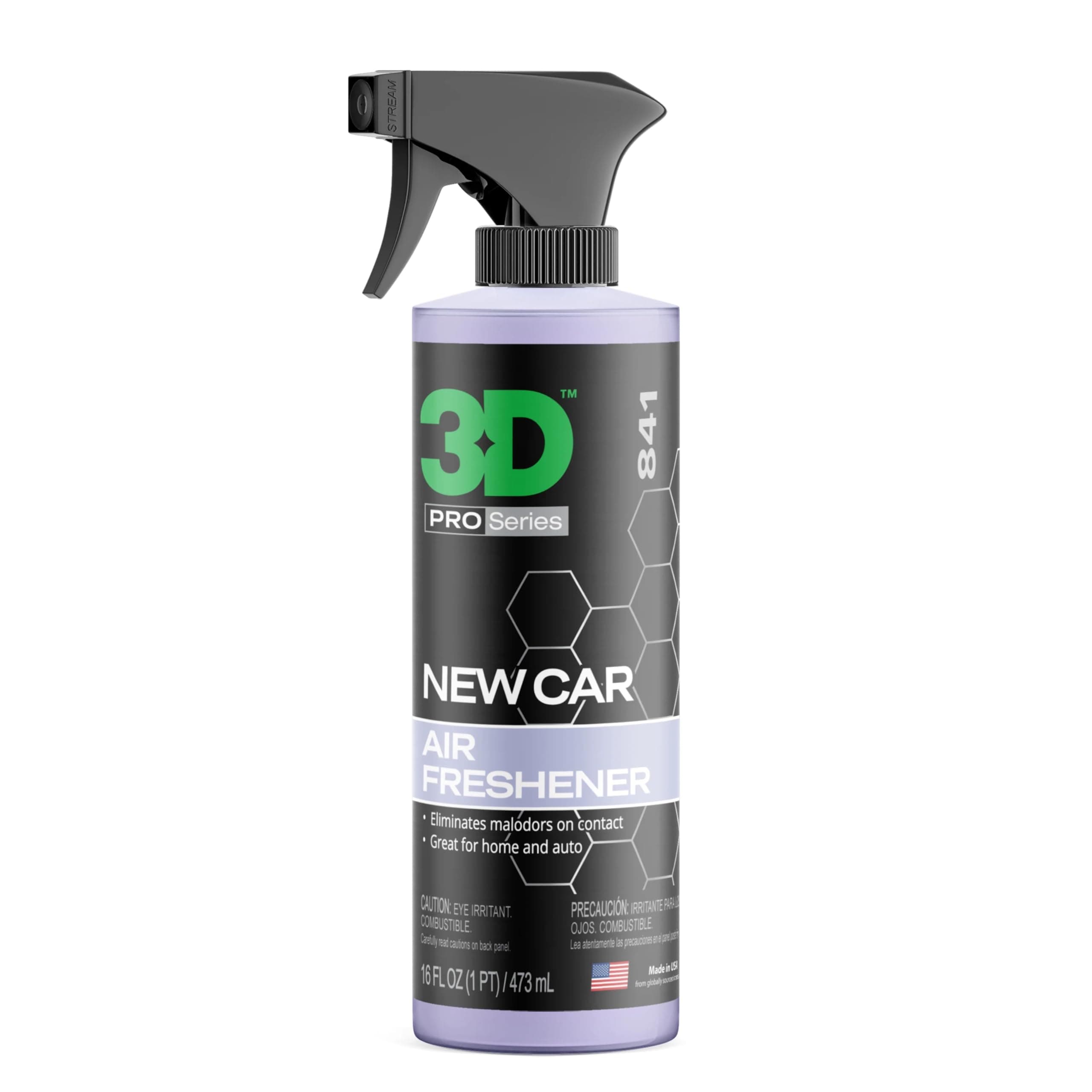 New Car Scent Air Freshener – 16oz Spray Bottle – Long-Lasting, Non-Toxic, Water-Based Formula with Organic Oils – Safe for Pets, People & All Surfaces