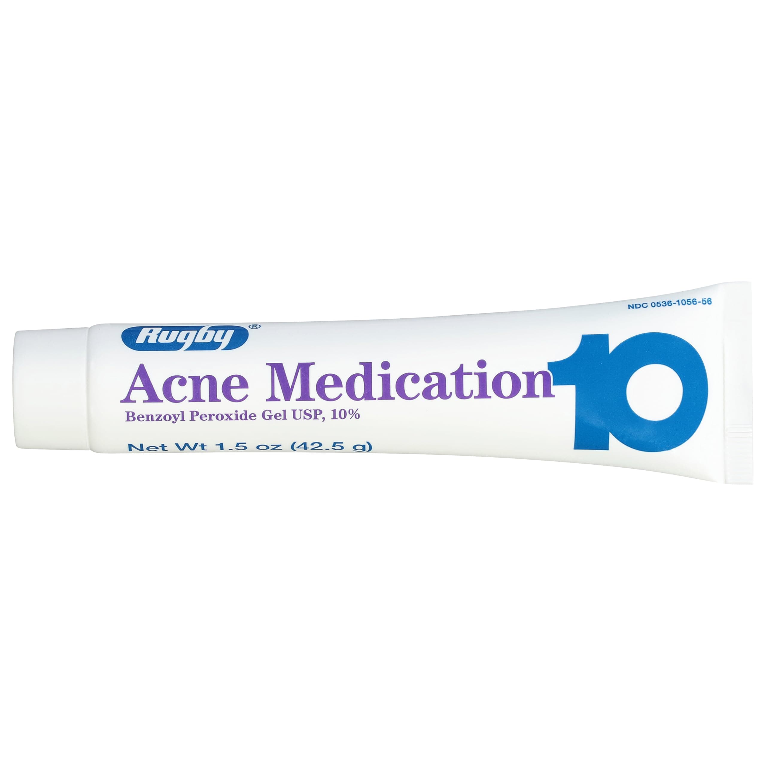 RUGBY LABORATORIES BENZOYL PEROXIDE ACNE MEDICATION 1.5 oz per Tube
