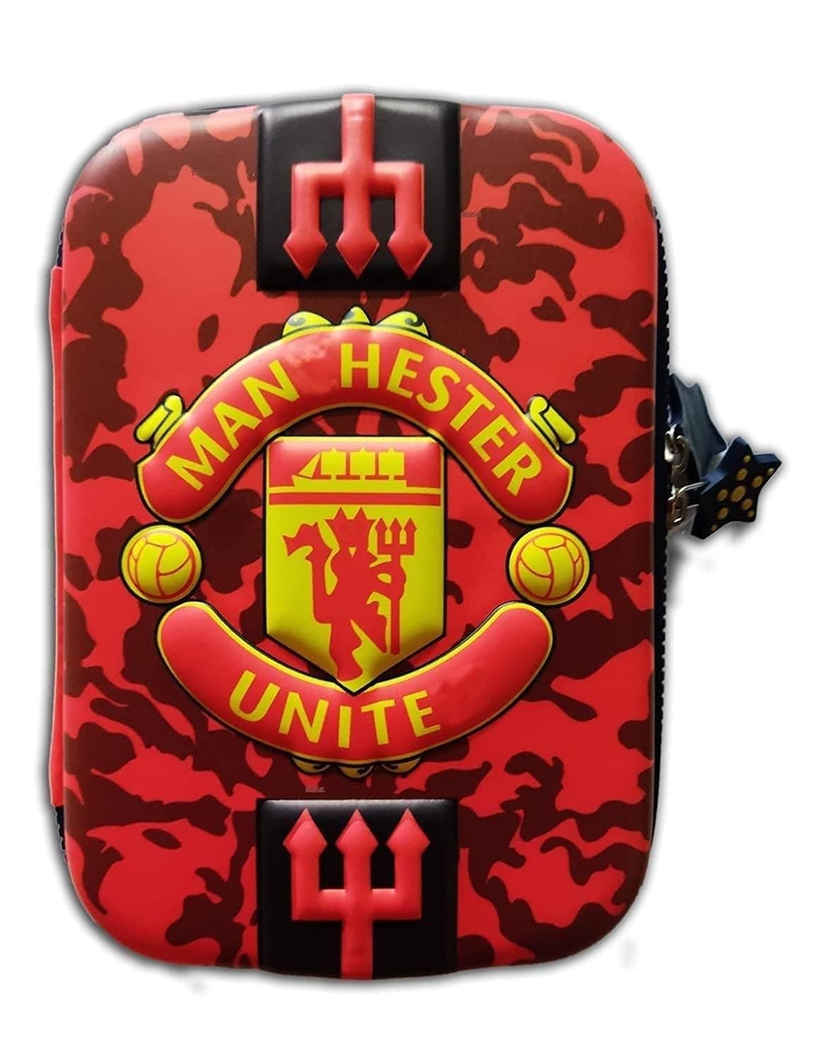 FAMOUS QUALITY® Stylish 3D-Premium Pencil Boxes for Boys FCB Football Club 3D EVA Hardtop Pencil Pouches for Girls and Boys (Multiple Design)