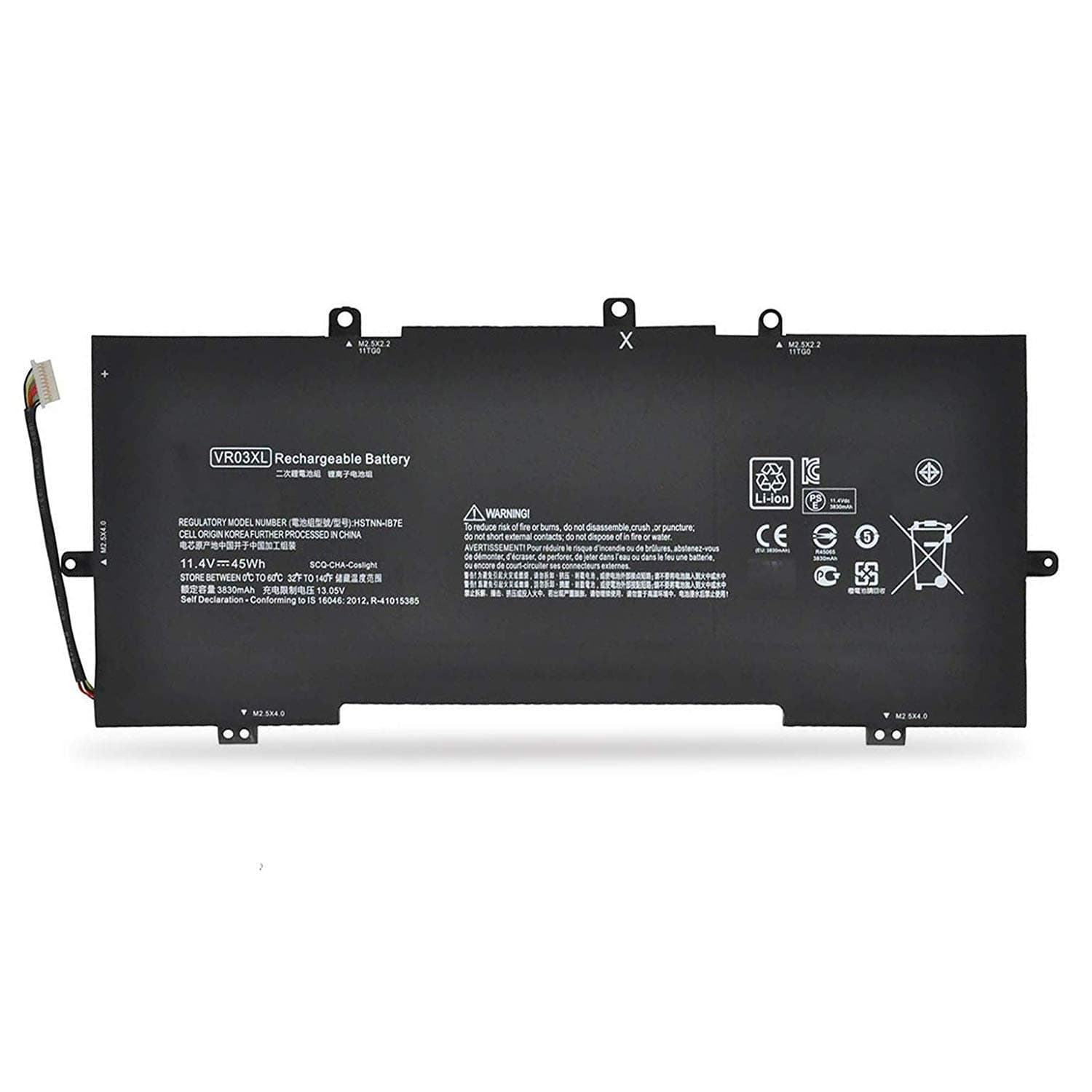Batterymarket New VR03XL 11.4V 45Wh Replacement Battery Compatible with HP Envy 13-D 13-D046TU 13-D025TU 13-D024TU 13-D051TU 13-D056TU Series Laptop 816497-1C1 HSTNN-IB7E
