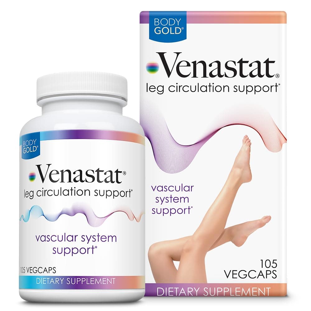 Body Gold Venastat Leg Vein Health, Bonus Pack 60+45, Capsules - 105 Ea
