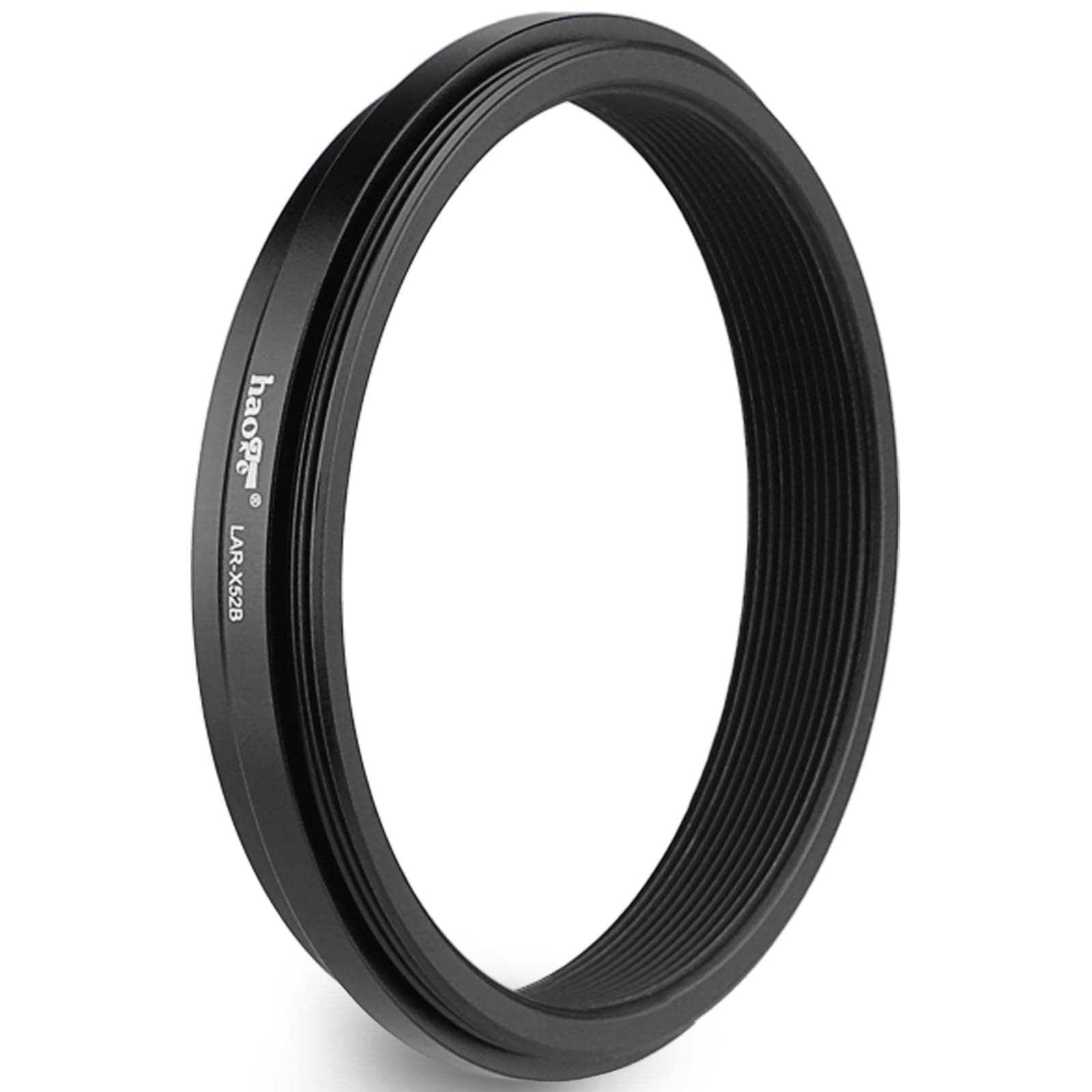 Haoge Metal 49mm Thread Lens Adapter Ring for Fujifilm X100VI Fuji FinePix X100V Camera AR-X100 Compatible Black