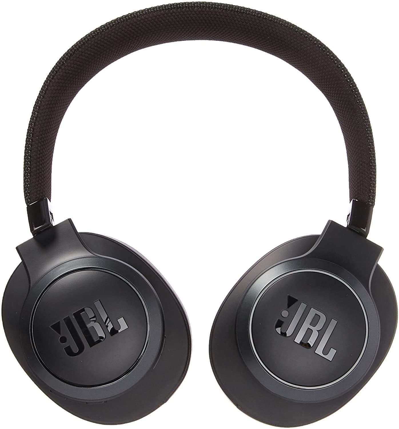JBL Live 500BT, Wireless Over Ear Headphones with Mic, JBL Signature Sound, Vibrant Colors with Fabric Headband, Dual Pairing, AUX, Ambient Aware & Talk Thru, Built-in Alexa & Google Assistant (Black)
