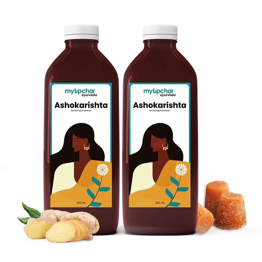myUpchar Ayurveda Ashokarishta | Ayurvedic syrup for managing cycles & hormonal imbalance… (Pack of 2)