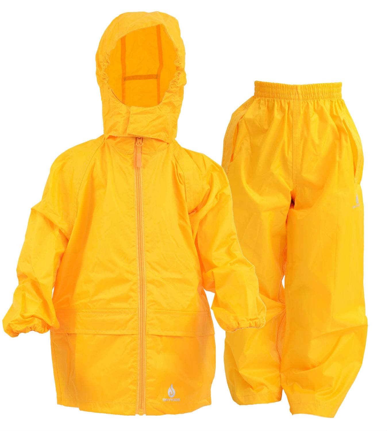 DRY KIDS Waterproof Suit - Comprising of Waterproof Packaway Jacket and Waterproof Over Trousers