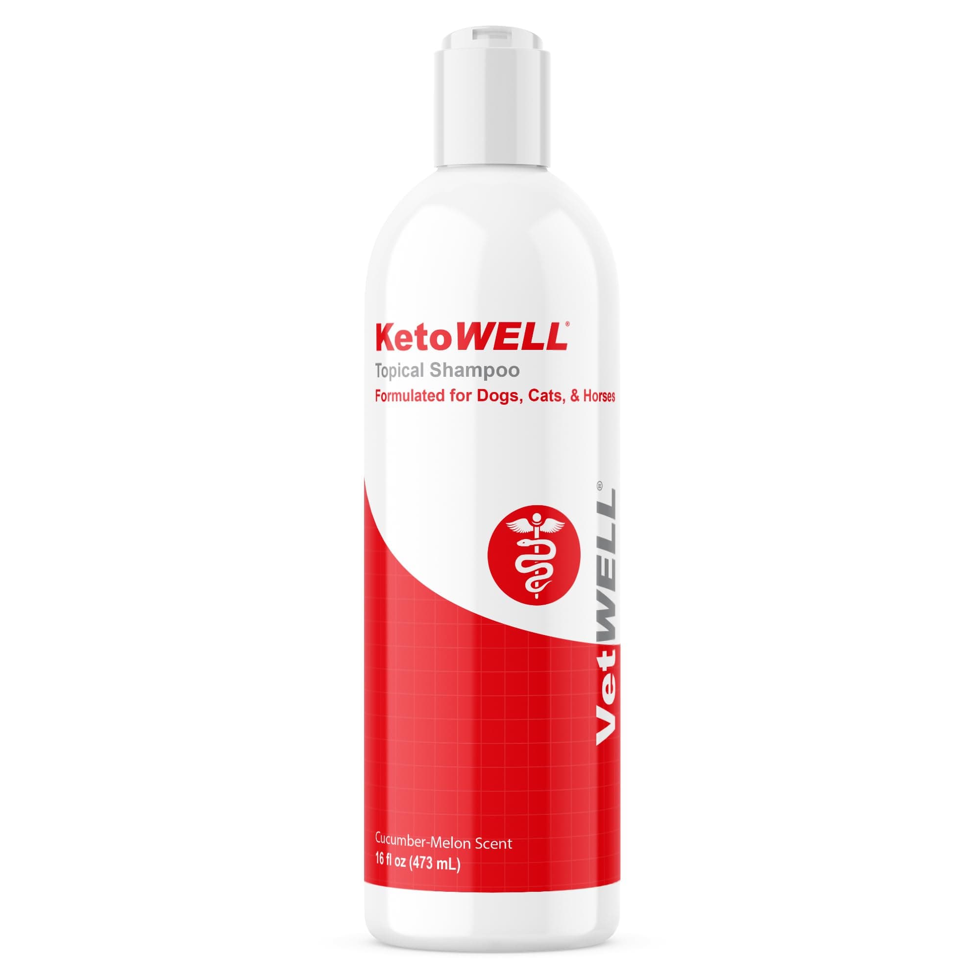KetoWELL Topical Shampoo for Dogs, Cats and Horses - 16 Oz