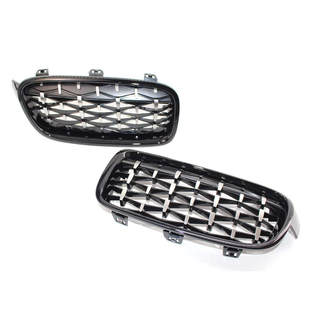 EVPAD US 3D Mesh Front Kidney Grill Grilles Replacement for F30 F31 2012-218 (Half Chrome)
