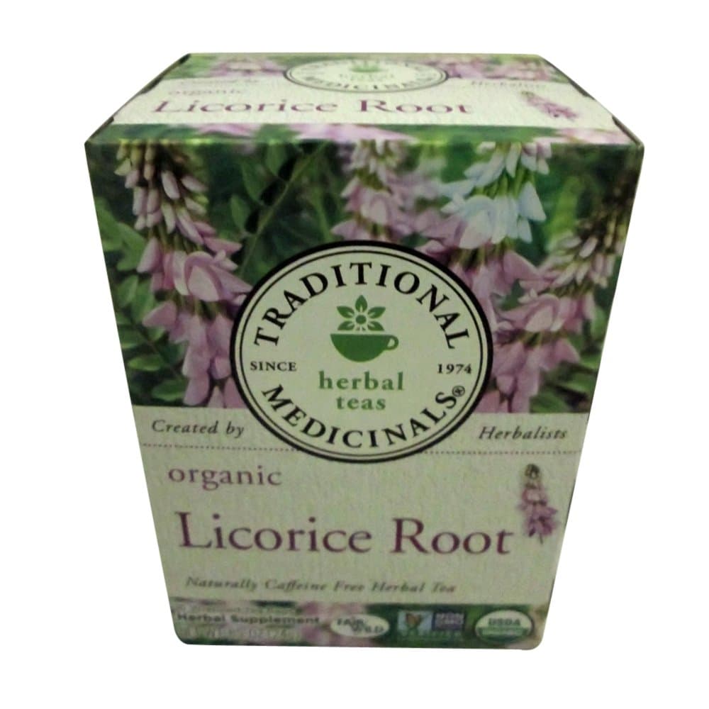 Traditional Medicinals Organic Licorice Root Tea, 16 Tea Bags (Pack of 2)