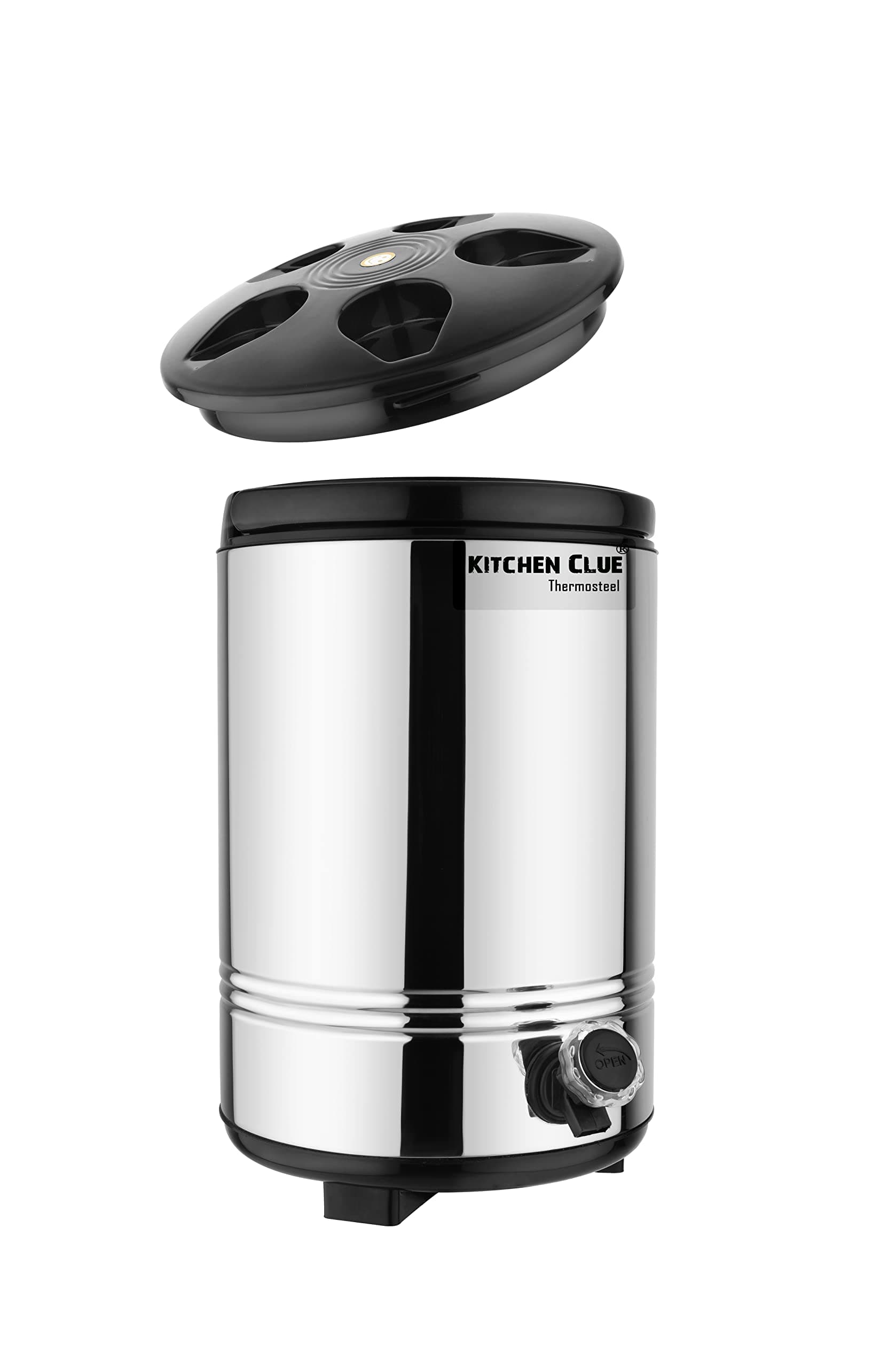 Stainless Steel Travel Water Camper for Office Home Kitchen (10 Liters) PUF Insulated I Water/Tea Containers Keeps Beverages Fresh and Hot for 4-5 Hours I Easy to Carry Handle