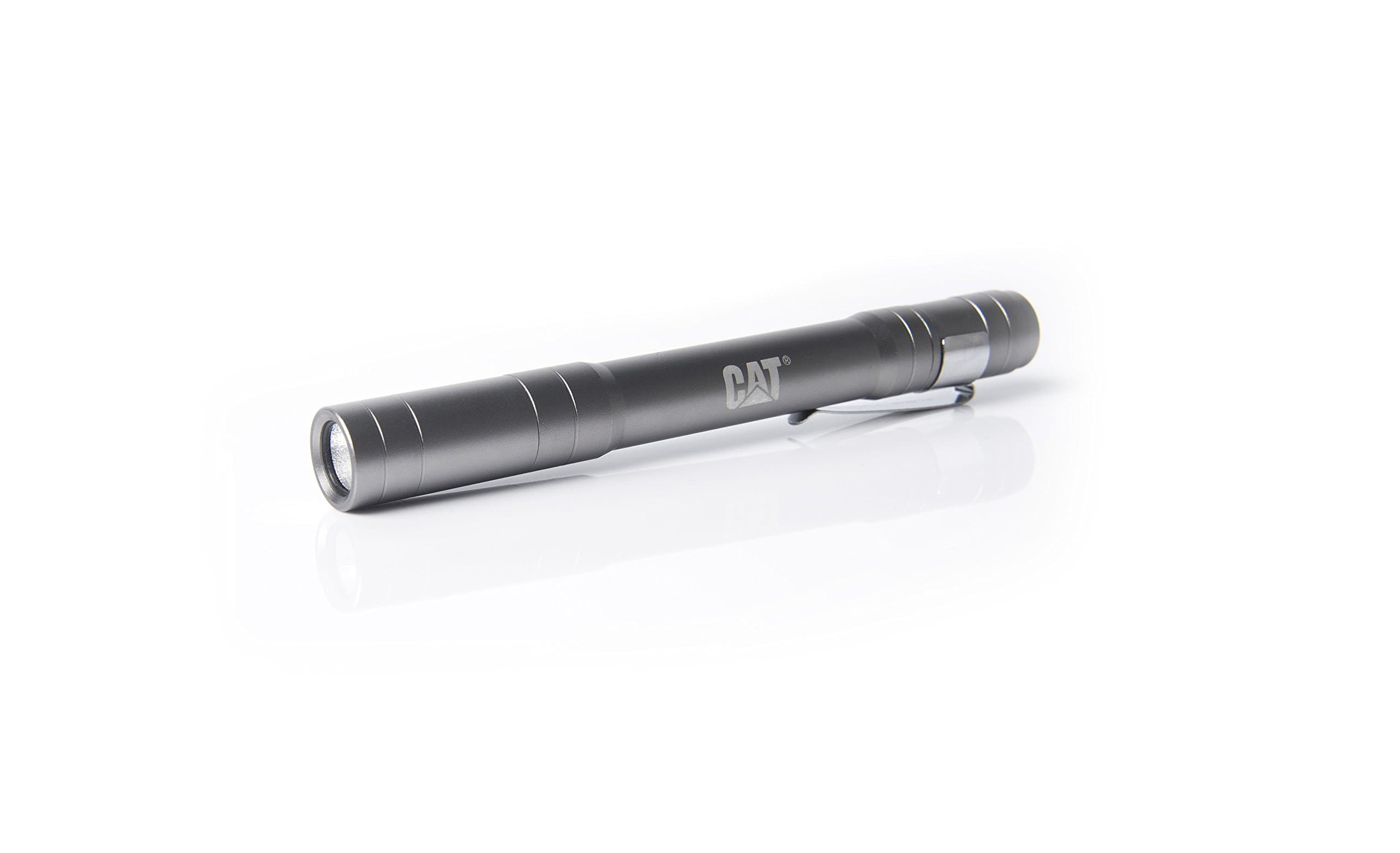 CAT CT2210 Bright Rugged Tactical Pocket Pen Light, Gun Metal, Great for mechanics, nurses, doctors, HVAC, Plumbers, Electricians and outdoors.