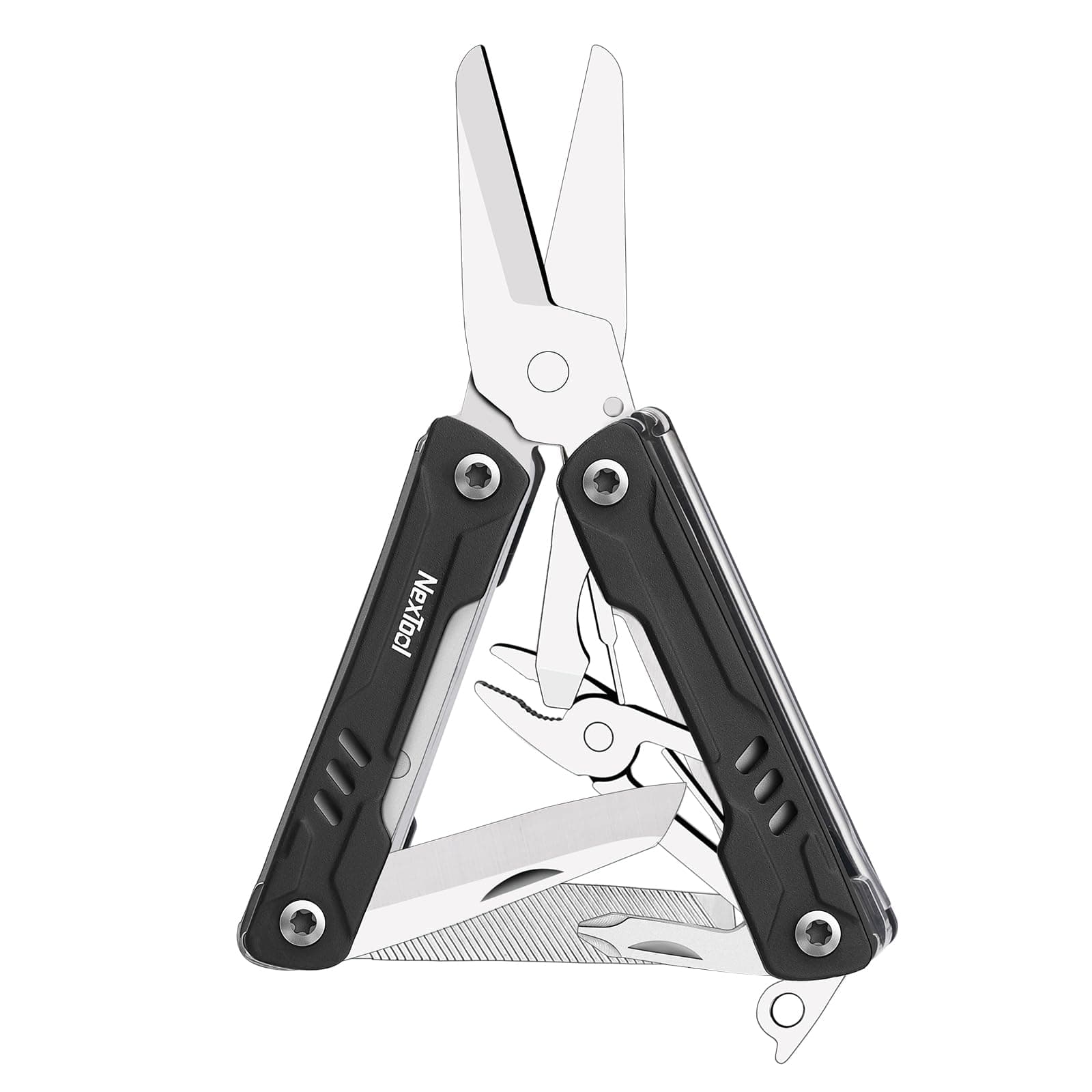 Keychain Multitool, Mini Sailor Scissors, 10 in 1 Mini Multitool with EDC Pocket Knife, Mini Pliers, Bottle Opener and Screwdriver for Fishing, Camping, Gifts for Men on Christmas, Birthday