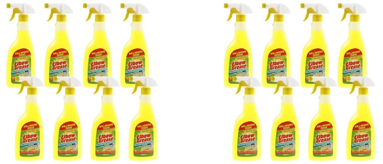 All Purpose Spray Elbow Grease Household Cleaner Fabric Metal Plastic 16x500 ML