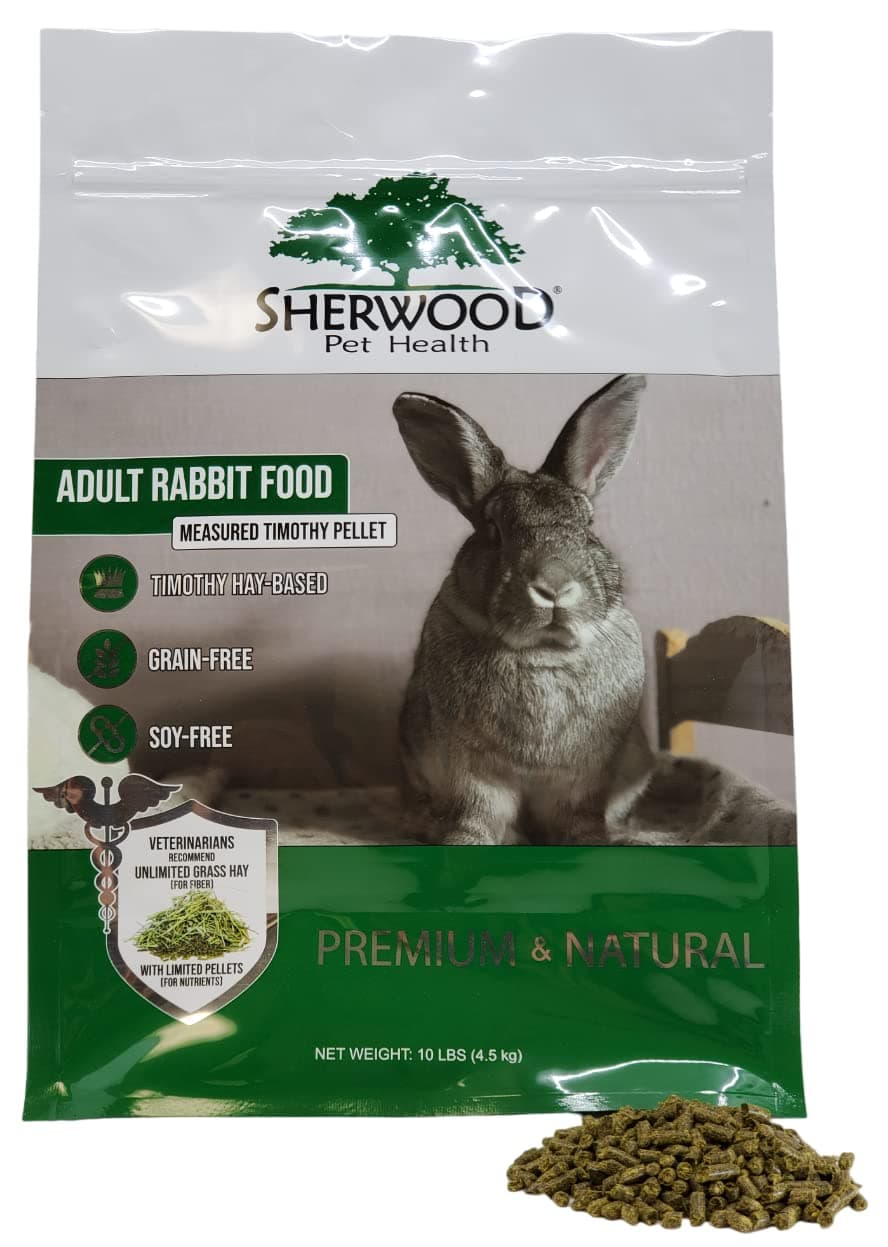 Sherwood Pet Health Adult Rabbit Food Timothy Pellet (10 pounds)