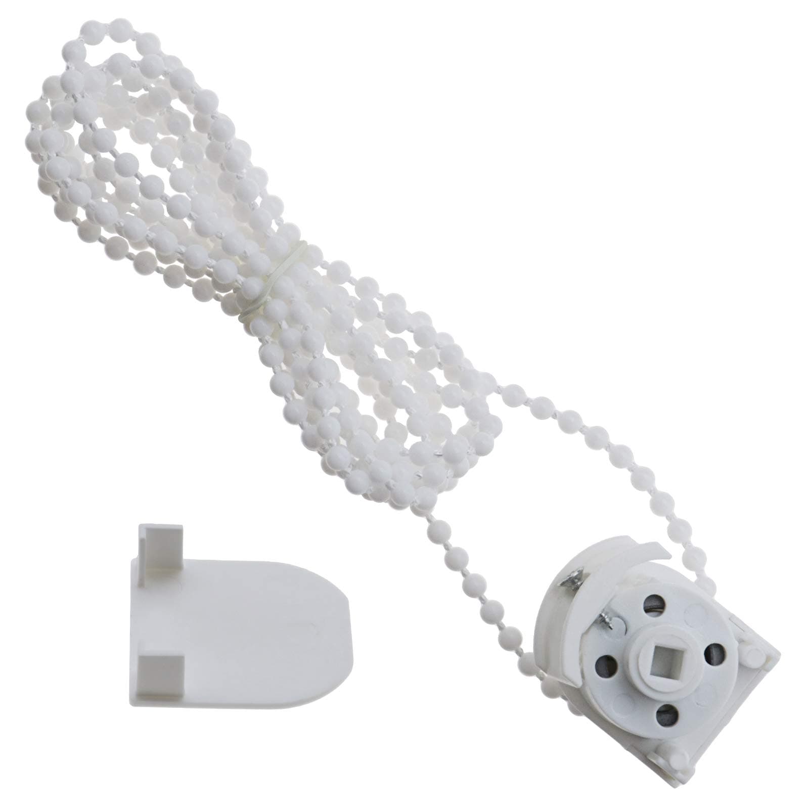 1 Pcs Roman Blind Pulley Sidewinder Chain Mechanism Direct Drive Blind End Control Unit With 2 Meter White Bead Chain Accessories