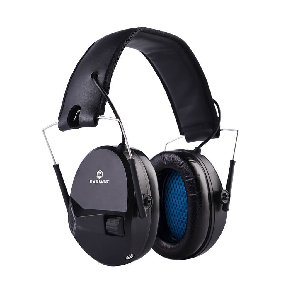 EARMOR Electronic Shooting Earmuffs - Ear Hearing Protection - Noise Reduction Headphone NRR 22 - Protector Hunting Factory Vehicles