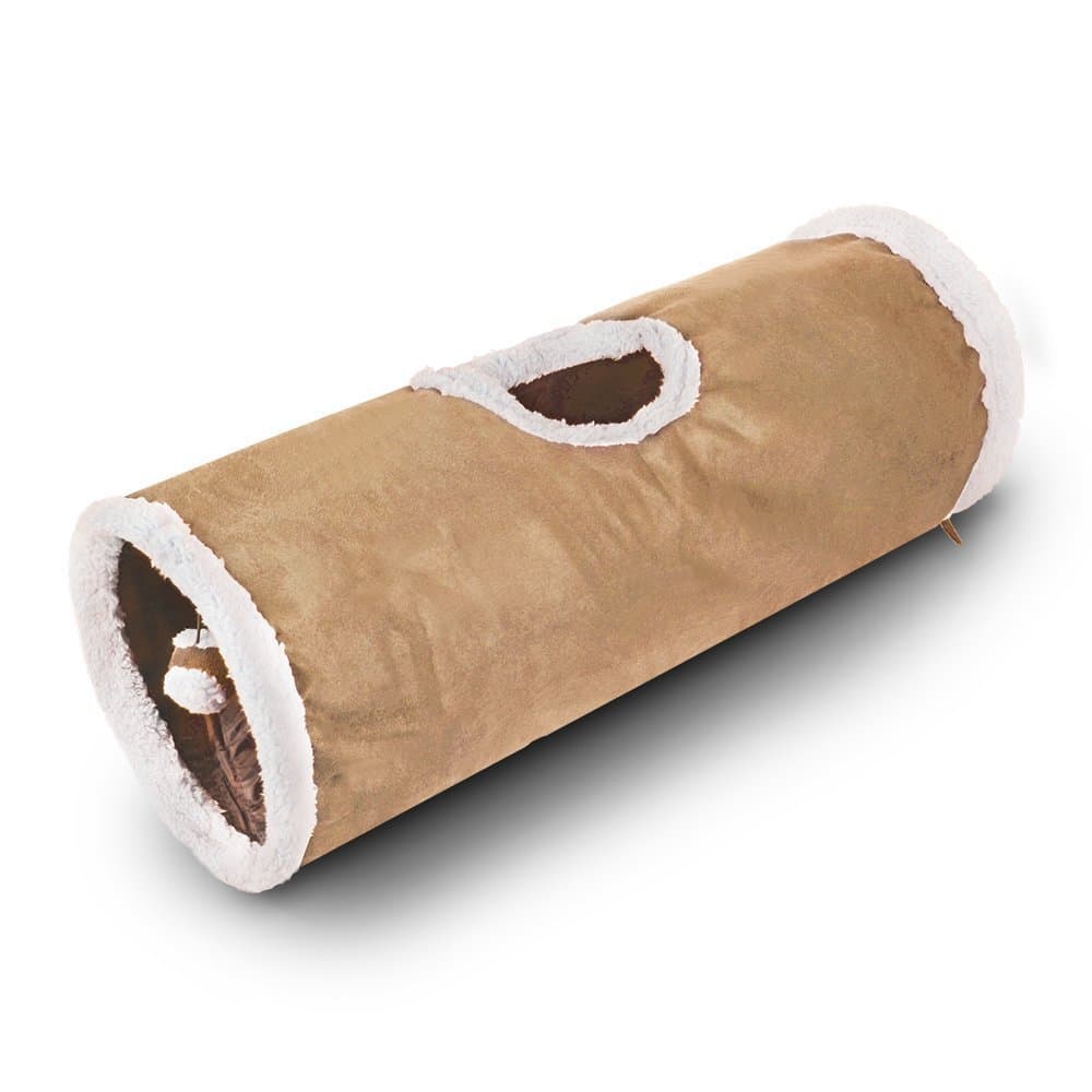 Cat Tunnel Pet Toy Fleece Cat Collapsible Cat Scratcher Fun Tube Tunnel for Cats, Rabbits, Dogs