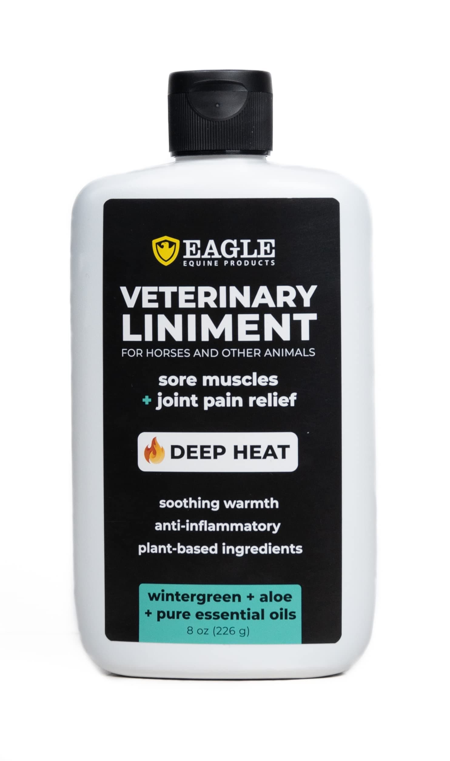 Veterinary Liniment Gel for Horses | Sore Muscle Rub | Soothing Warmth, Made with Plant-Based Ingredients | New & Improved Formula