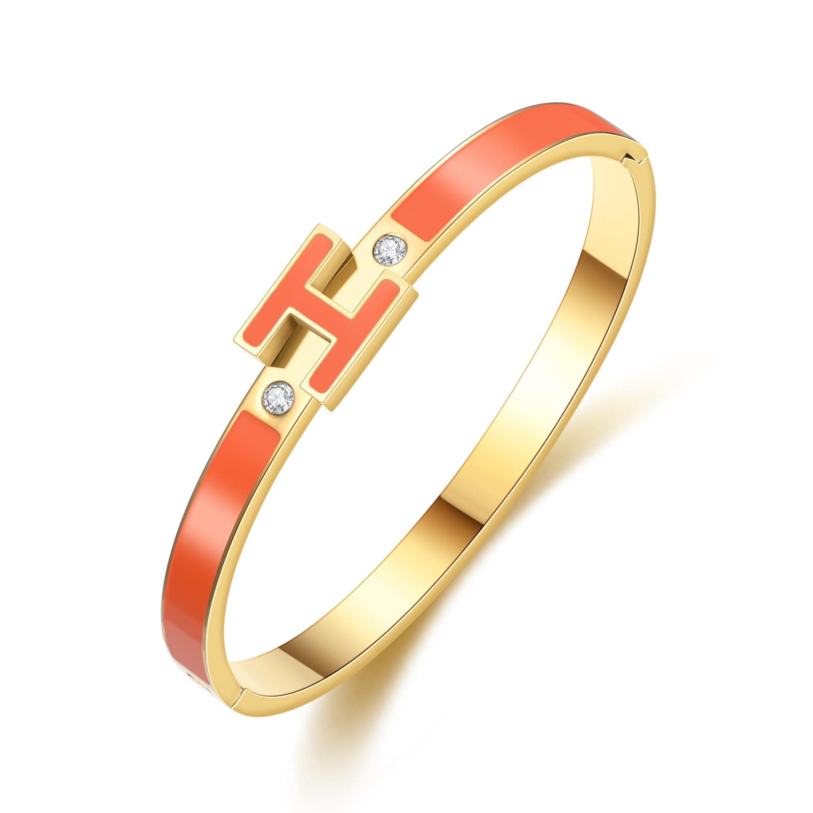 HothinkGold Bracelets for Women,H Bracelet,Bangle Bracelets for Women,Dainty Bracelet Jewelry Easter Christmas Mothers Day Gifts for Women