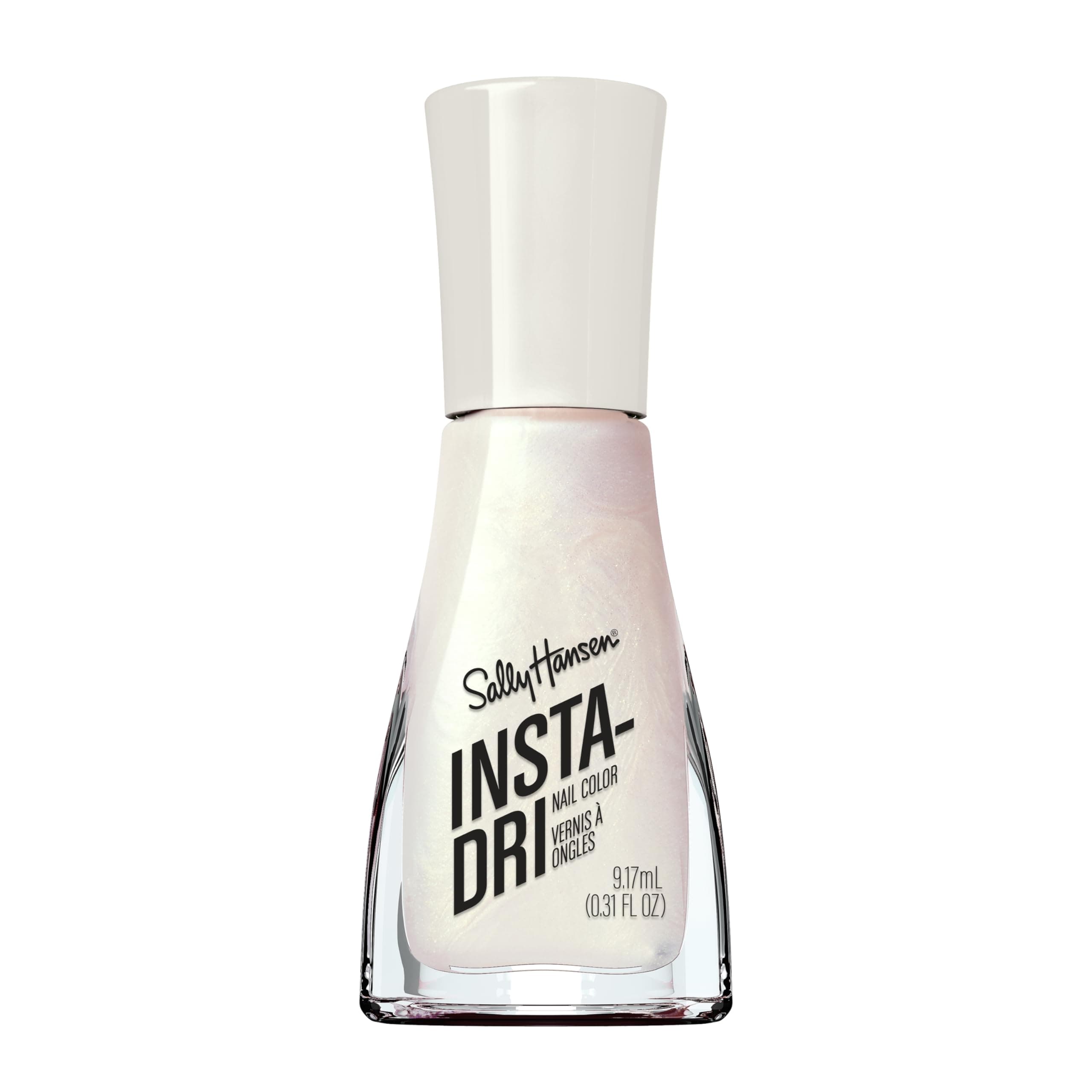 Insta-Dri Nail Polish | Quick Dry, Long Lasting, Streak-Free Shine | Semi-Opaque, Shimmer | 61 Silk is… | Milky White Nail Color