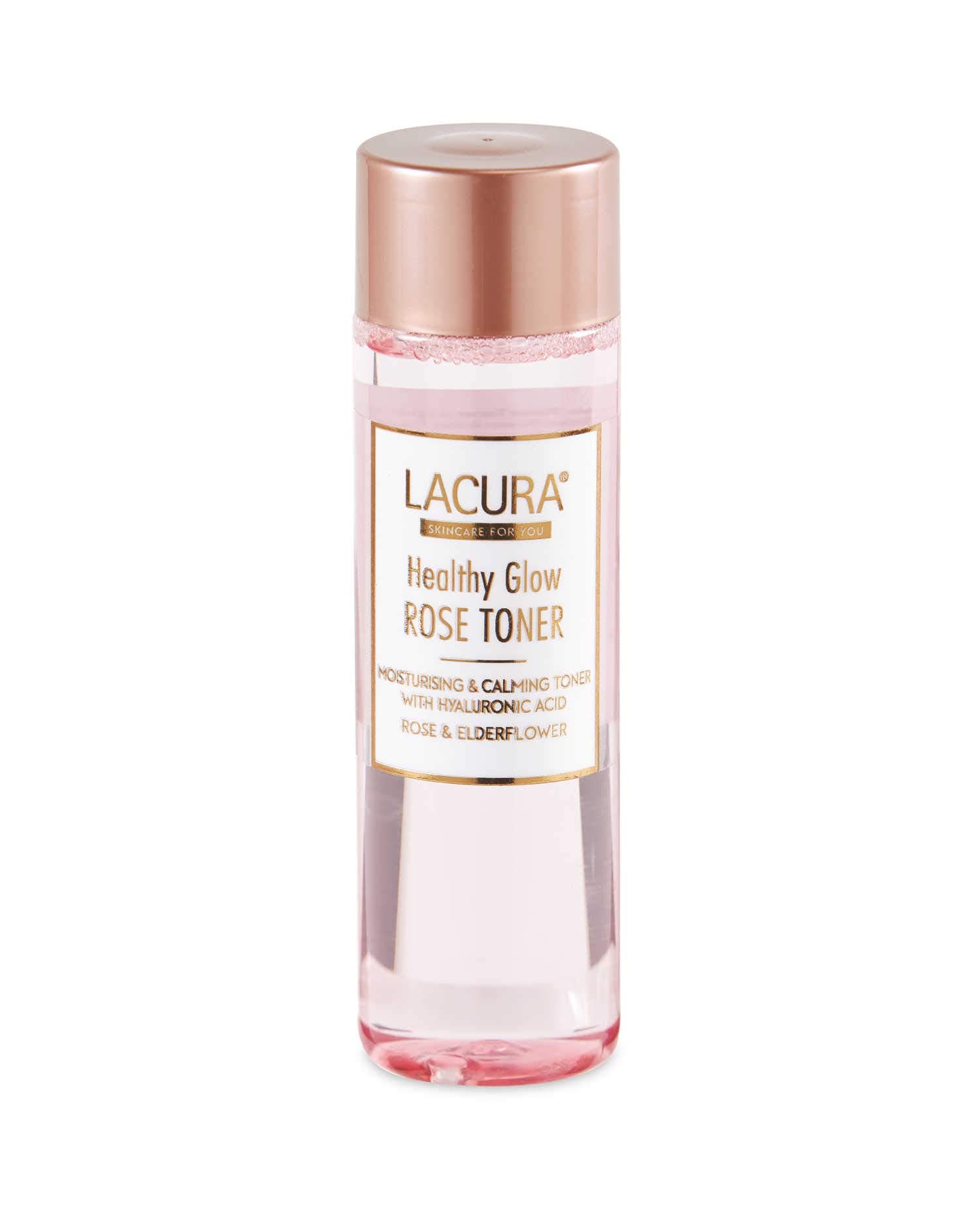 Lacura Healthy Glow Rose Toner with Hyaluronic Acid, Rose & Elderflower 250ml