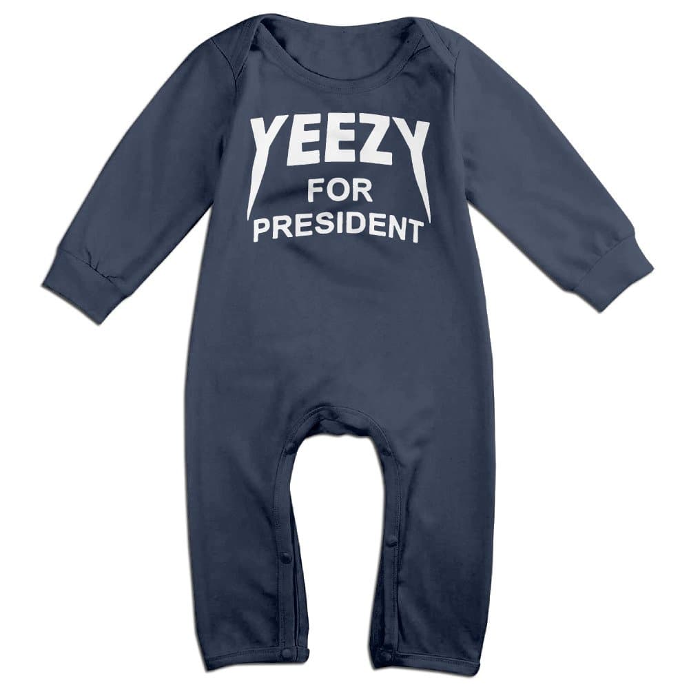 Yeezy For President Baby Onesie Bodysuit Toddler Clothes Jumpsuits Longsleeve