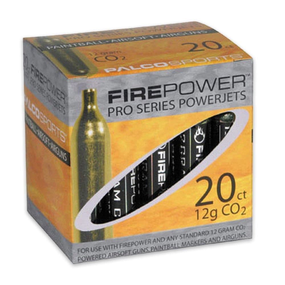 Firepower SoftAir CO2 Cartridge, 20 Pack