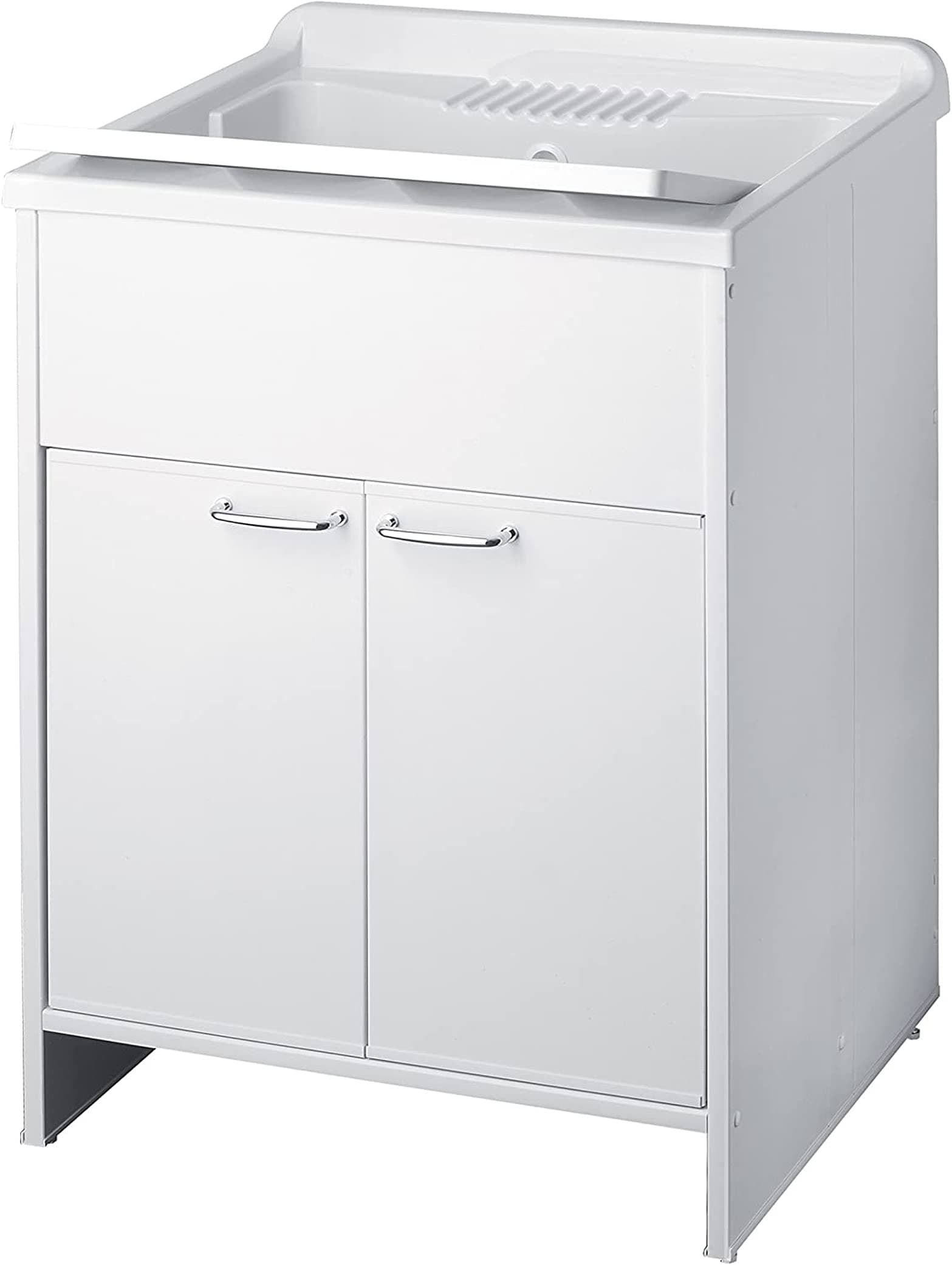 Negrari 9007 K Unit Lavapanni PVC, White, 60x60x84 cm