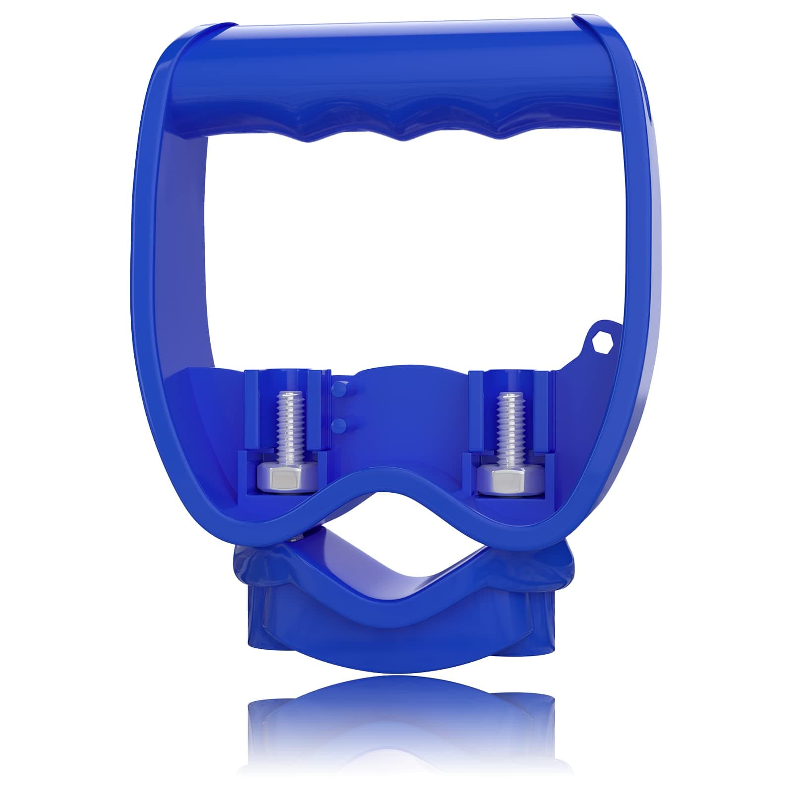 Shovel Garden Tool Handle Attachment, Universal Back Saver Grip for Shovels, Rakes, Hoes, Spades & Long-Handle Yard Lawns Tools, D Grip Ergonomic Handle Replacement Helper, Easy Comfort Hold, Blue