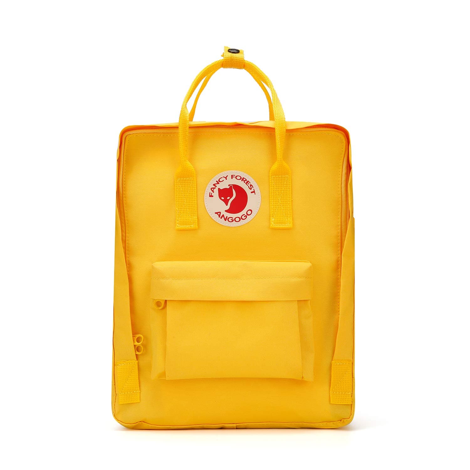 Angogo Classic Casual Backpack for Everyday,Camping Rucksack Travel Outdoor Daypack College School Bag (Warm Yellow)