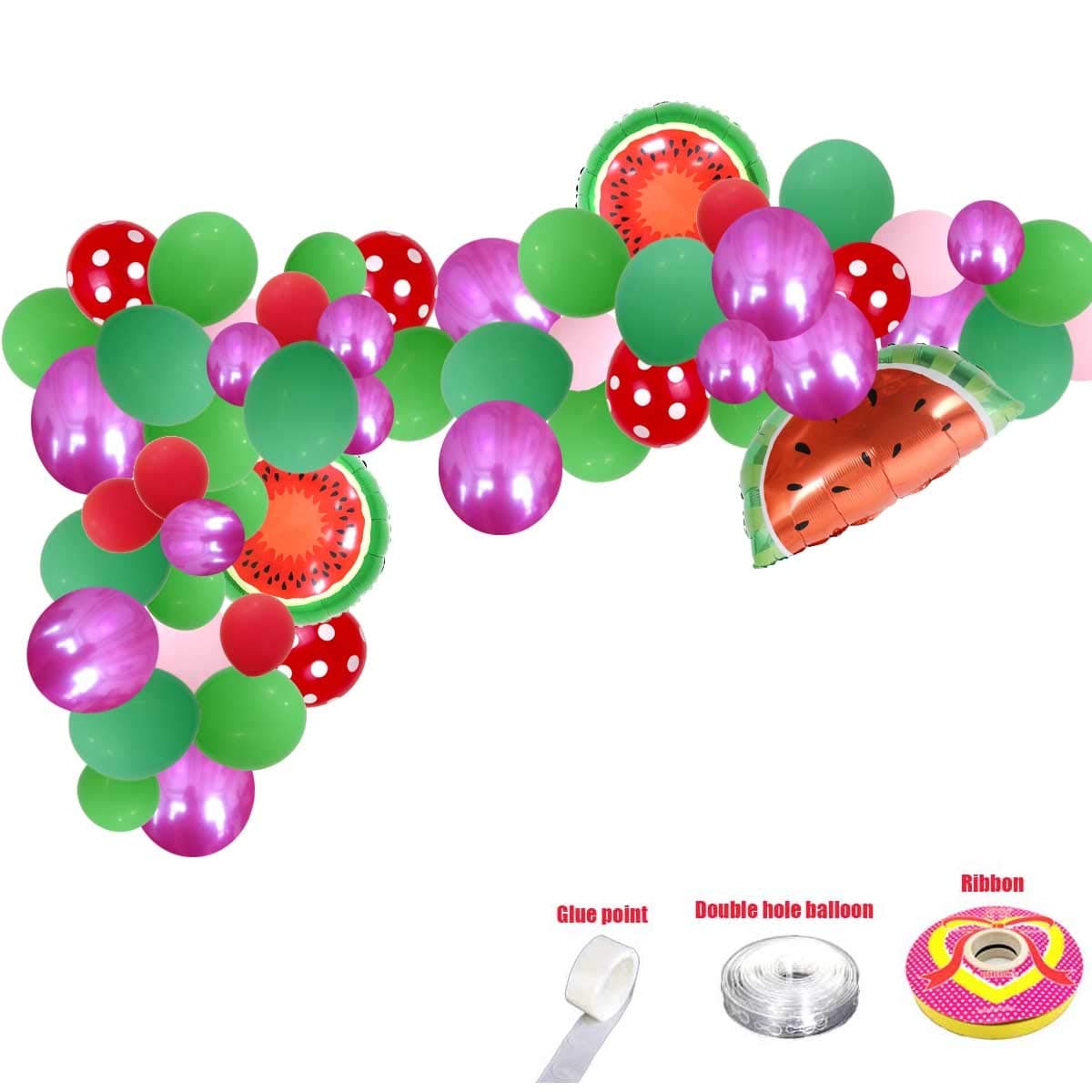 Watermelon Party Supplies,78 Balloons Watermelon Theme Decoration,Watermenlon Foil Balloons Dot balloon,Watermelon Party Decorations,Birthday Party Supplies