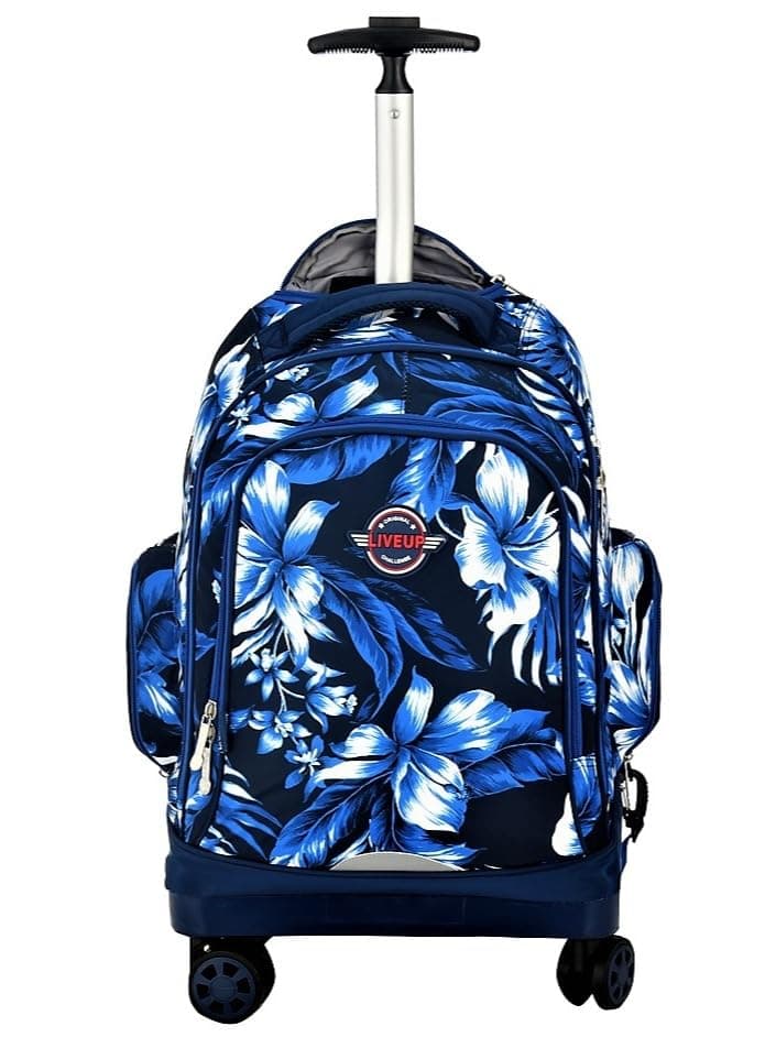 Live up Blue trolley school bag (28 * 20 * 50)