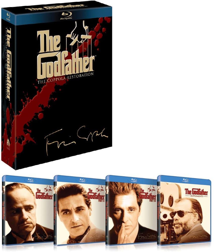 The Godfather: The Coppola Restoration Blu-ray Boxset (1972-1990) (Region A) (Hong Kong Version) 1-3 Movie + Special Features 4 Disc Collection Remastered