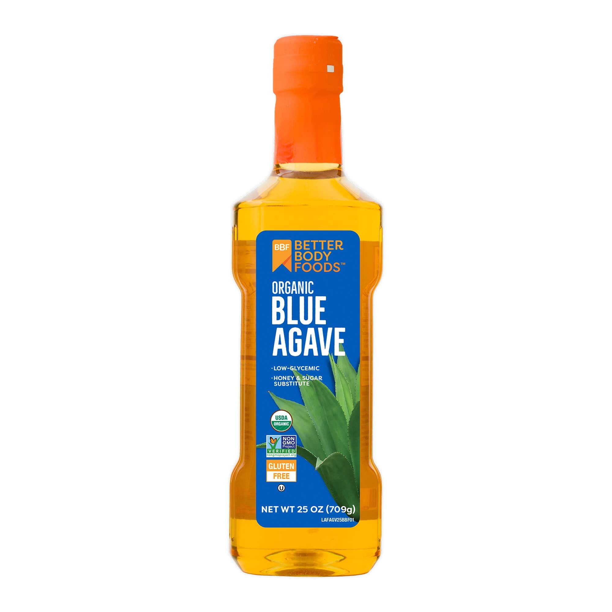 BetterBody Foods Organic Blue Agave, Low Glycemic Sweetener, 25 Oz