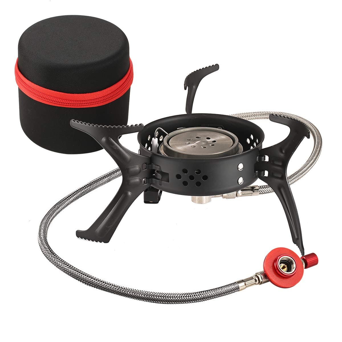 Fazitrip Camping Burner Camping Stove Gas Portable, Backpack Camp Kitchen, Double Seal Leak-proof Design, 3200W, Lightweight Compact Windproof Saves Fuel, Ideal for Hiking and Outdoor Activities