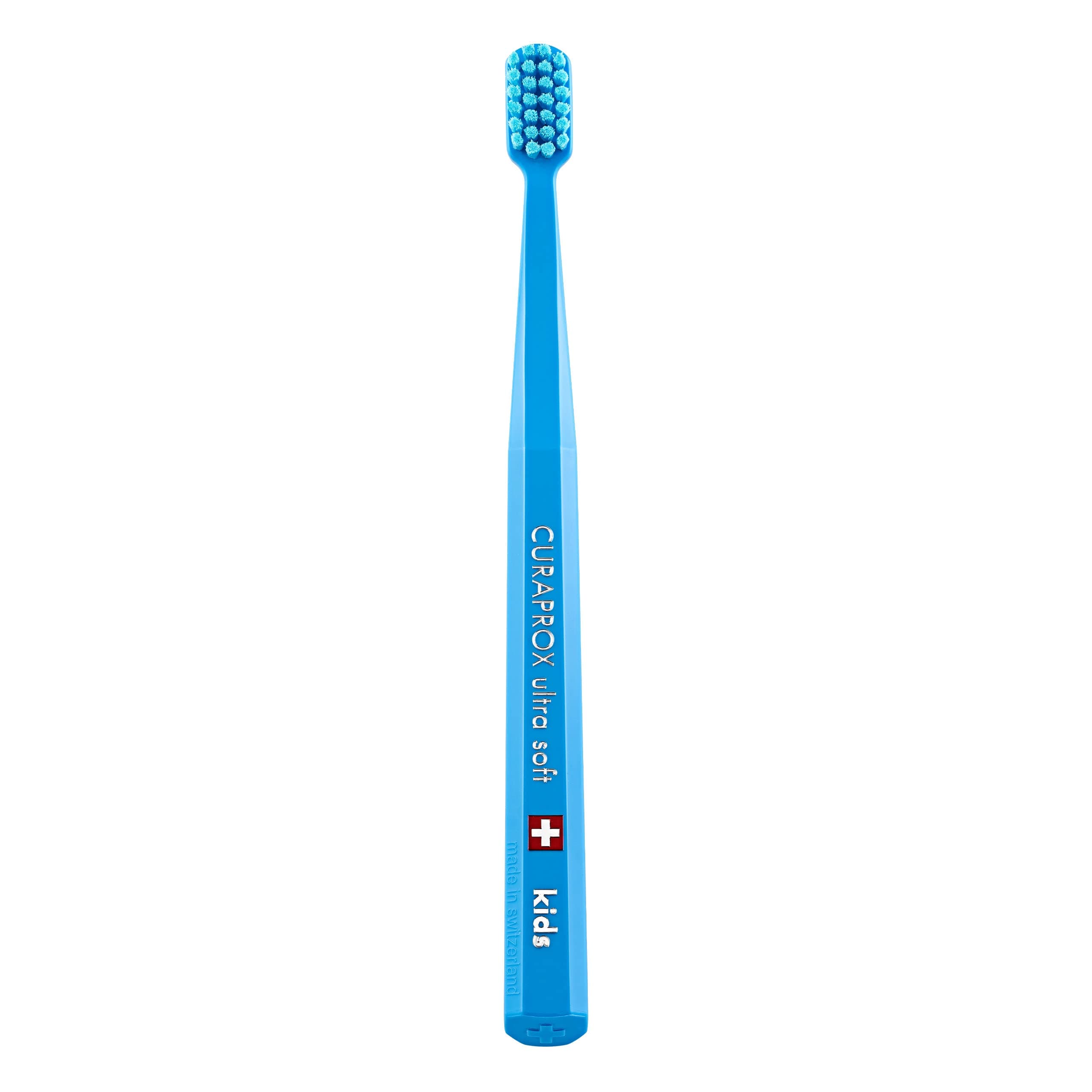 CS Kids Toothbrush– for Children Aged 4–12 | Ultra-Soft Gentle Cleaning | 5,500 Curen® filaments | Random Color | Single Pack | Made in Switzerland
