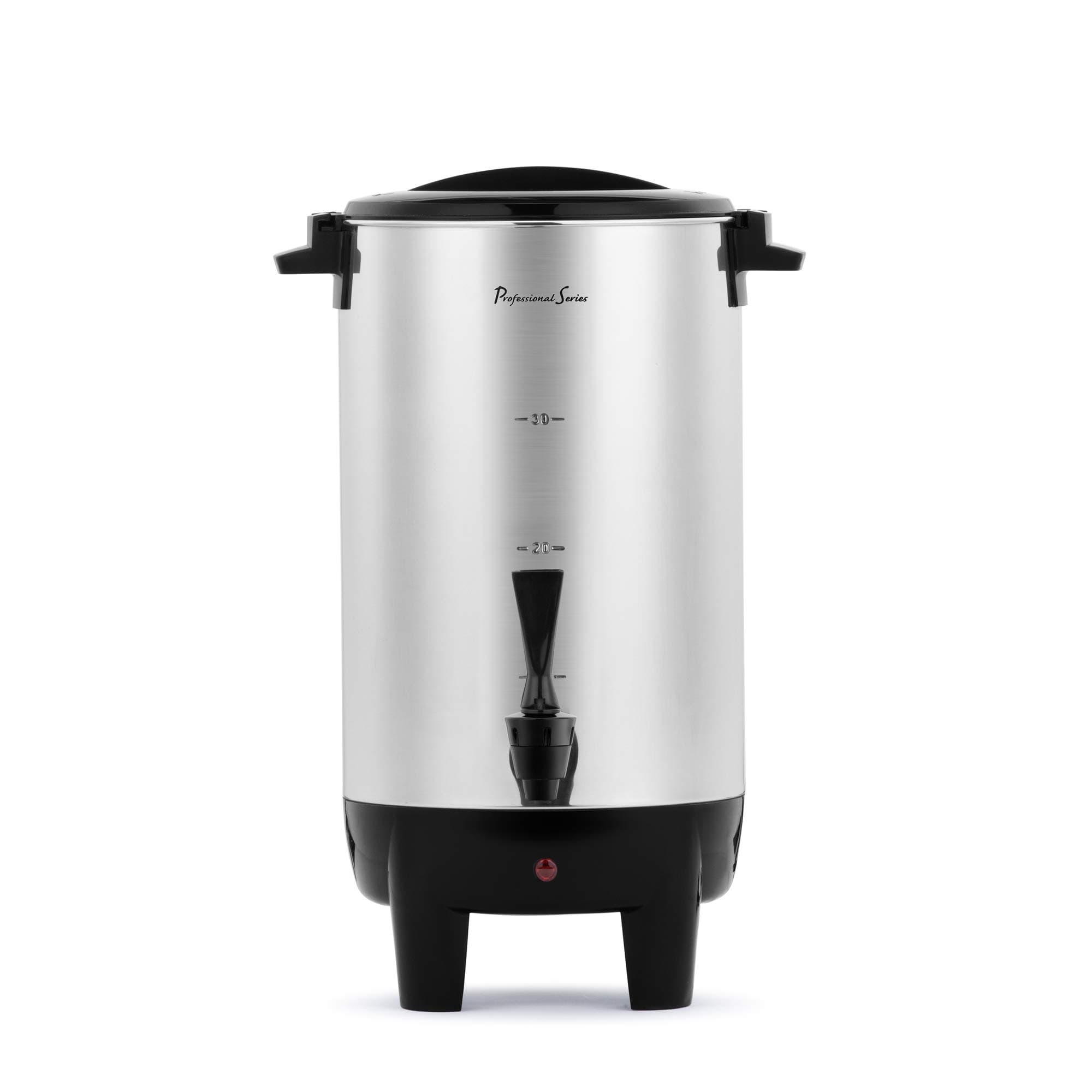 Continental Electric 30-Cup Coffee Urn, Stainless Steel Single Wall, PS77931
