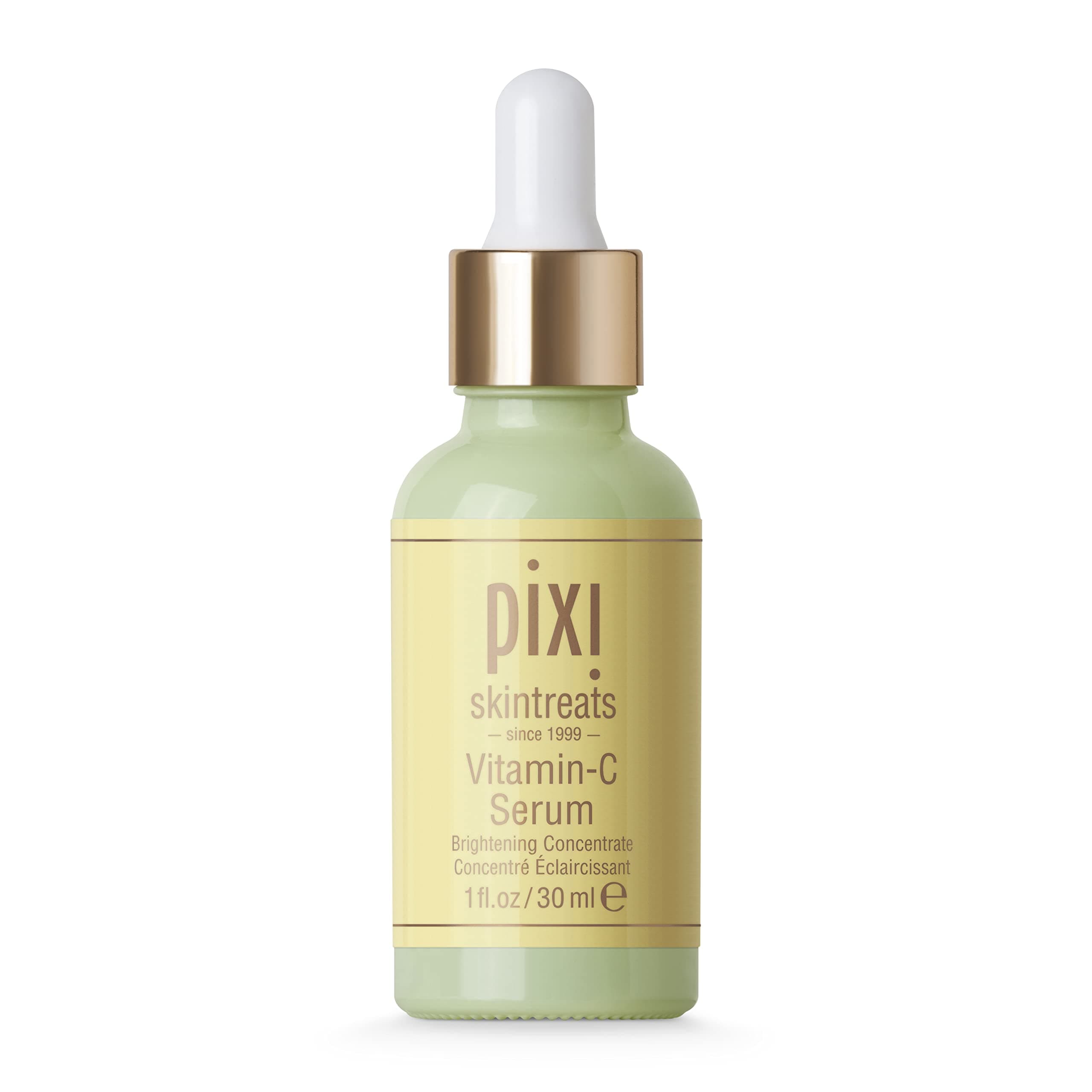 Pixi Vitamin C Serum | Daily Brightening Serum with Ferulic Acid, Citrus Extracts & Aloe | Evens Tone & Boosts Radiance | Promotes Collagen & Smooth Complexion | 1.01 fl oz/ 30ml