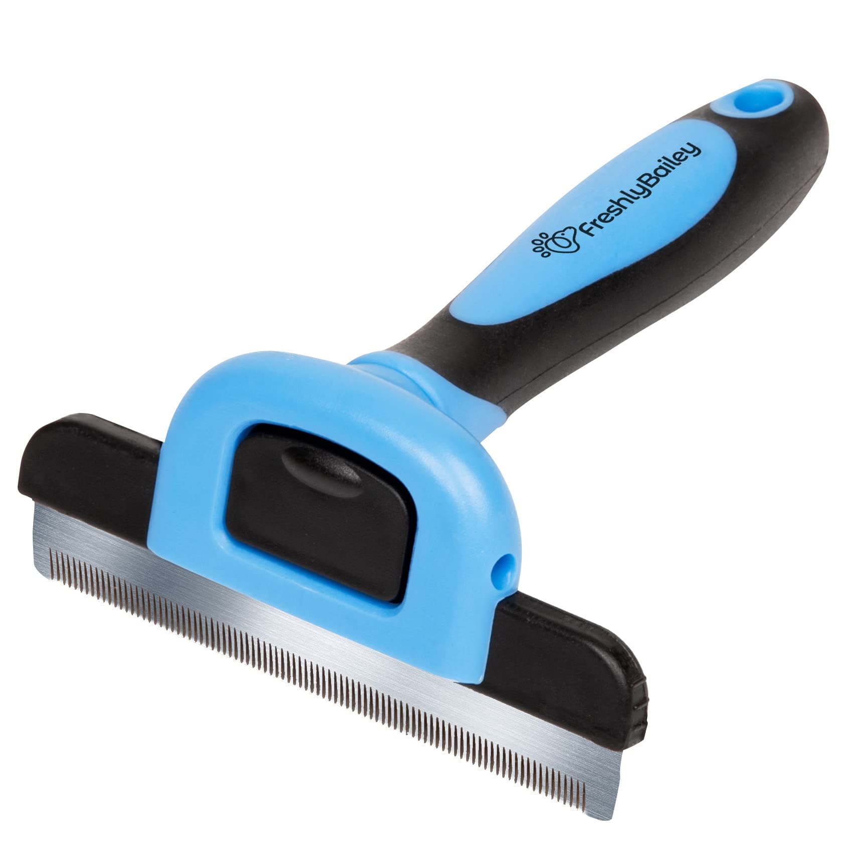 Freshly BaileyDeshedding Brush For Short Haired Dogs & Cats - Cat and Dog Brush For Shedding Short Hair - Highly Effective Deshedder Grooming Comb